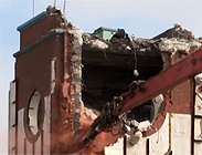 Clock tower demolition